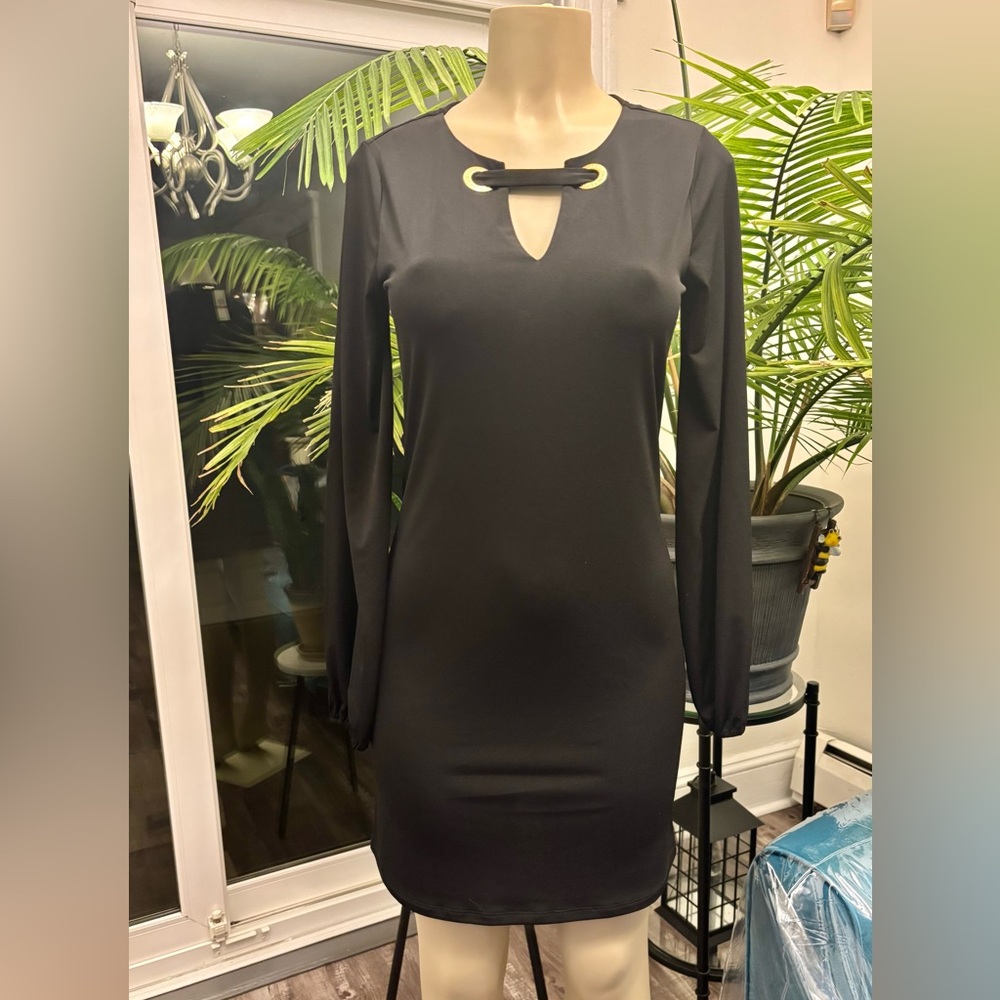 MICHAEL Michael Kors Black Long Sleeve Dress